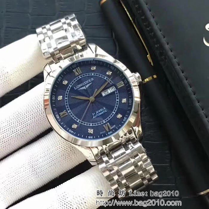 LONGINES浪琴 全自動機械 時尚商務男士腕表 WSS1206